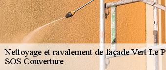Nettoyage et ravalement de façade vert-le-petit-91710 SOS Couverture